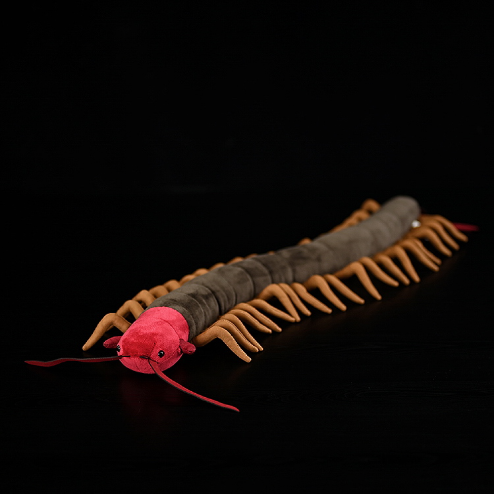 Realistic Chinese Red-Headed Centipede Plush – Lifelike, Soft, and Perfect for Nature Enthusiasts