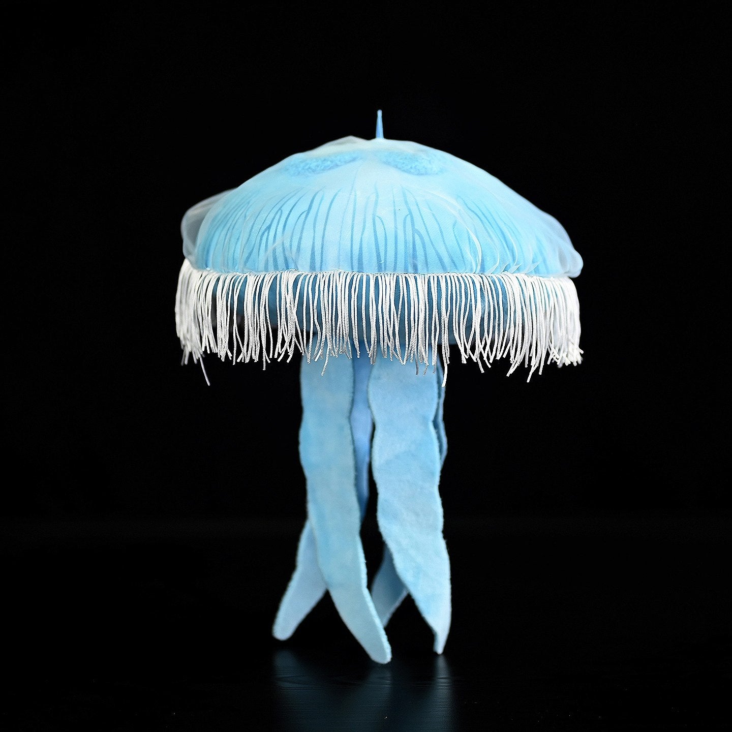 A lifelike Moon Jellyfish Plush with flowing fringe and soft texture, perfect for ocean lovers by SoftDaysLab