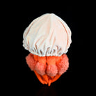 Flame jellyfish plush toy with a smooth, lifelike bell and orange body design for ocean lovers