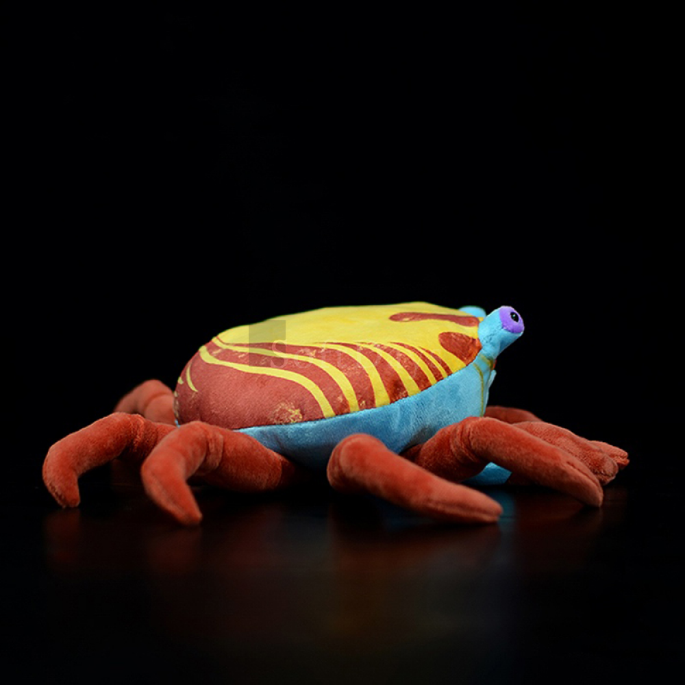 Vibrant Sally Lightfoot Crab Soft Plush Toy – Realistic Marine Stuffed Animal