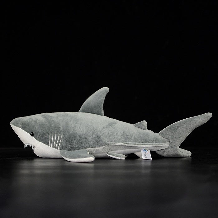 Realistic Great White Shark Plush Toy – Soft and Captivating Ocean Companion