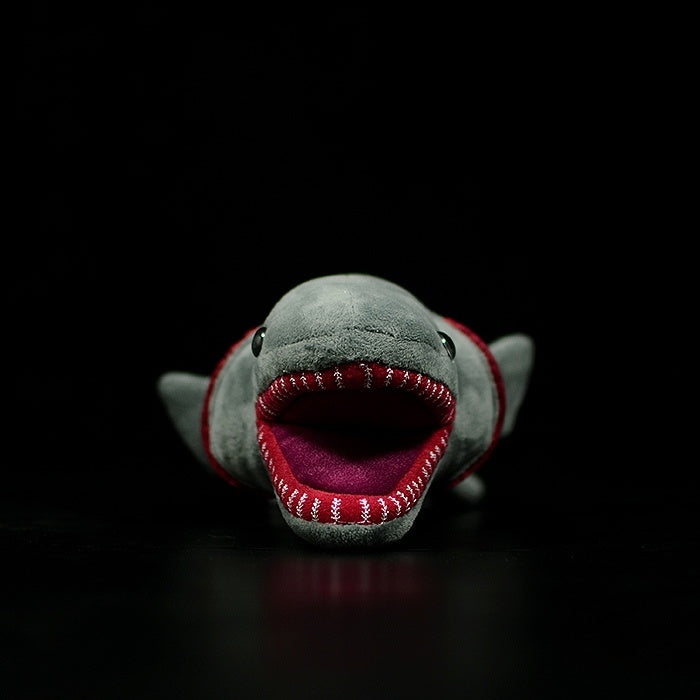 Realistic Deep-Sea Frilled Shark Plush Toy – Soft and Mesmerizing Ocean Gift
