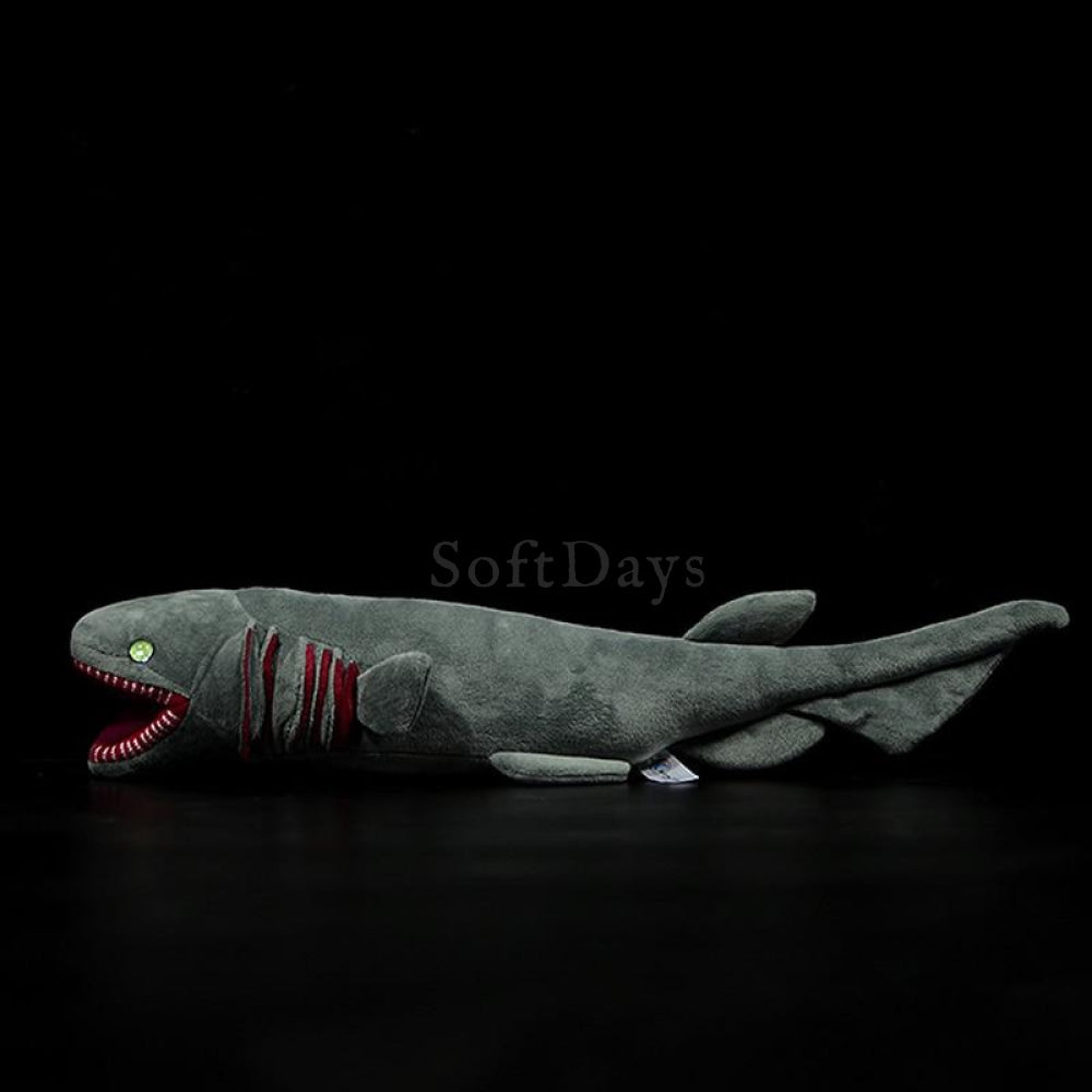 Realistic Deep-Sea Frilled Shark Plush Toy – Soft and Mesmerizing Ocean Gift