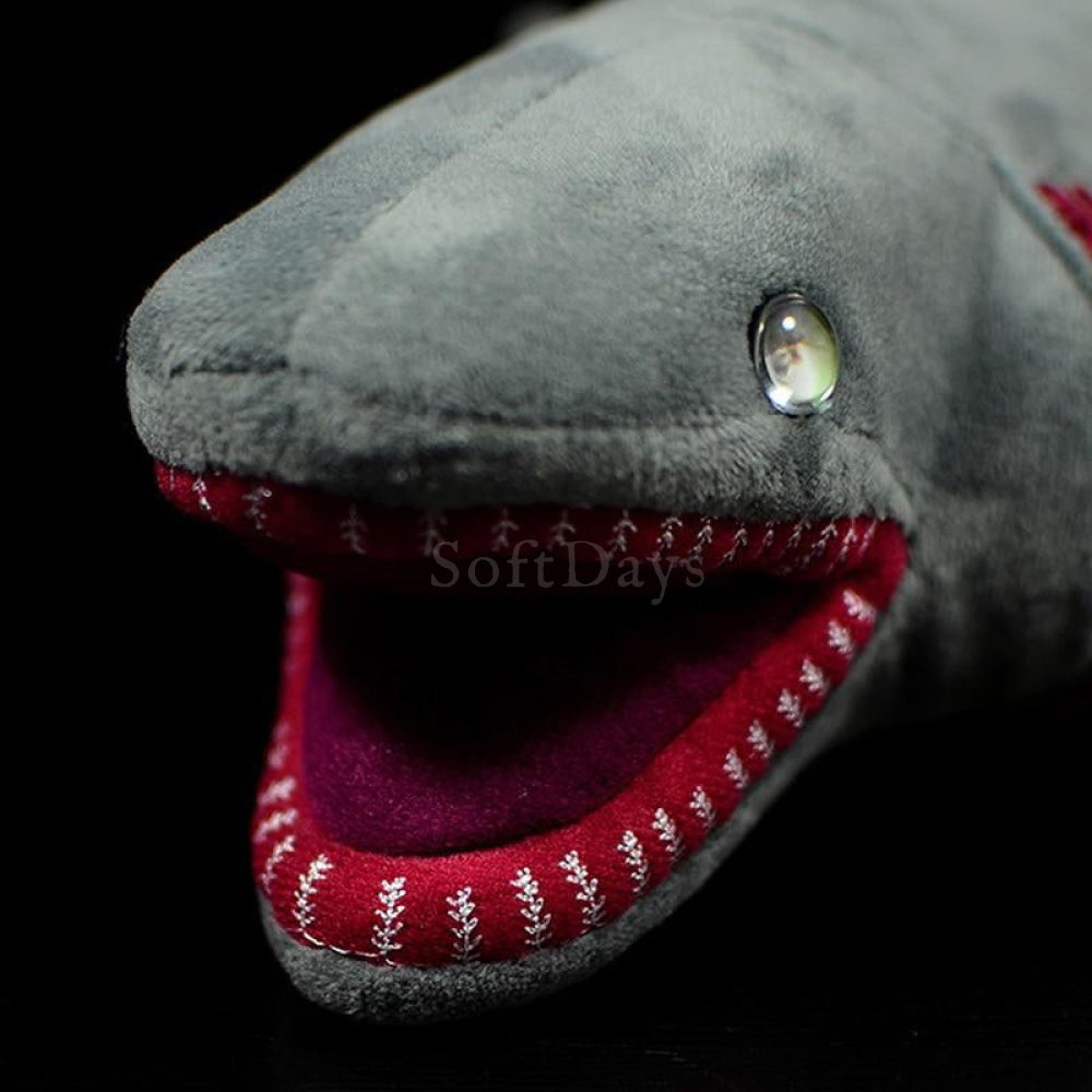 Realistic Deep-Sea Frilled Shark Plush Toy – Soft and Mesmerizing Ocean Gift