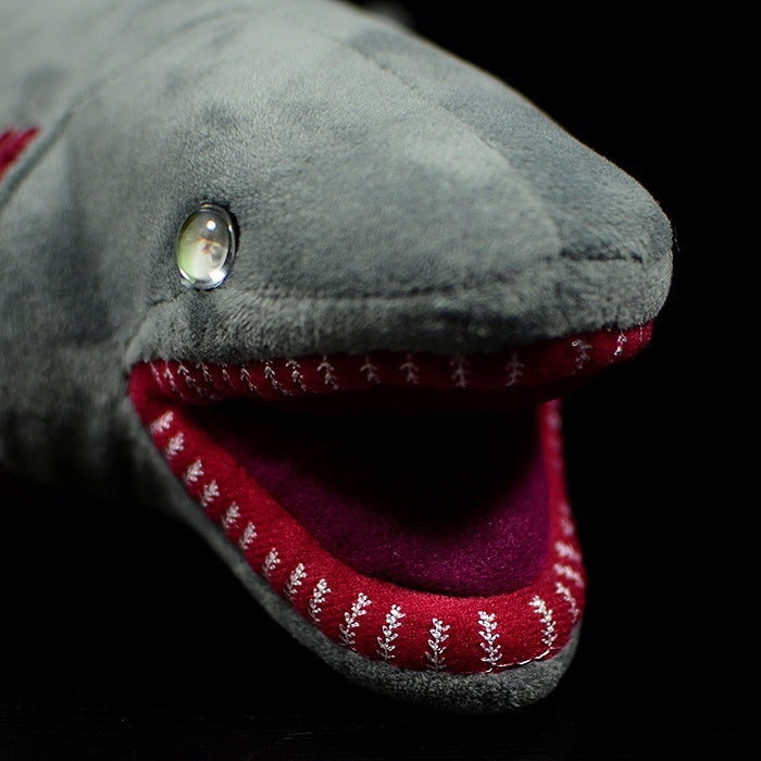 Realistic Deep-Sea Frilled Shark Plush Toy – Soft and Mesmerizing Ocean Gift