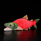 Realistic Sockeye Salmon Fish Plush Toy – Soft and Adorable Lifelike