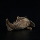 Rear view of Cephalaspis stuffed animal highlighting its segmented tail and soft texture by SoftDaysLab
