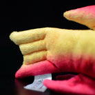 Detailed view of the Cuban Spotfin Hogfish plush toy's tail, showcasing soft textures and vibrant design