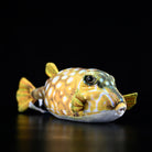Full view of Immaculate Boxfish Plush by SoftDaysLab, a realistic marine animal toy for ocean lovers