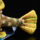 Detailed view of the realistic tail fin of the Immaculate Boxfish Plush, showcasing vibrant patterns