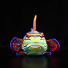 Front view of a colorful Mandarinfish Plush, showcasing its lifelike details and bold design