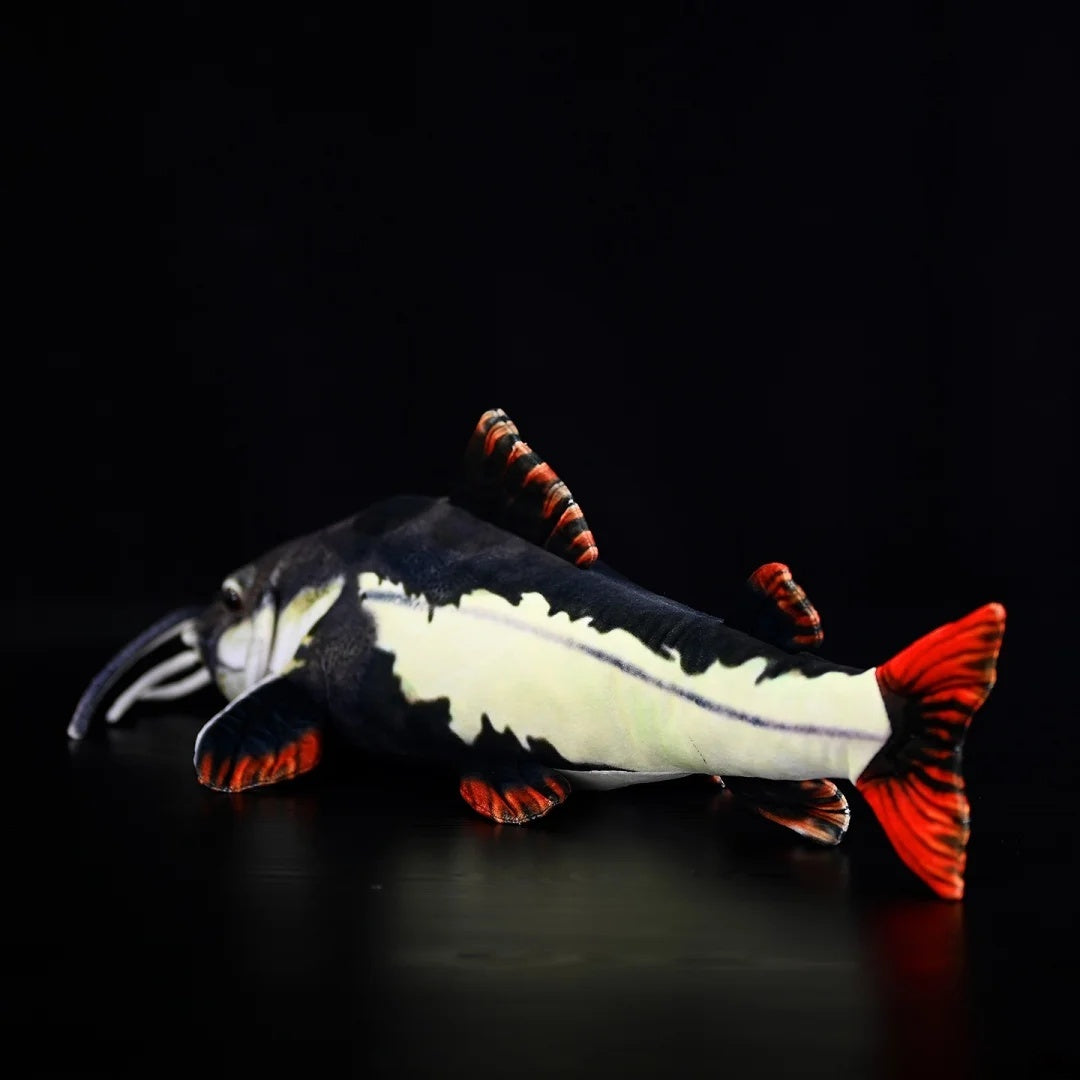 SoftDaysLab Redtail Catfish Plush – Realistic and Colorful Stuffed