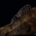 Close-up of dorsal fin on the Common Fangtooth Plush, highlighting lifelike ocean fish features