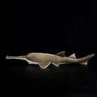 Side profile of Largetooth Sawfish Plush by SoftDaysLab®, emphasizing its lifelike body design