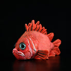 Realistic Japanese soldierfish (Ebisudai) plush by SoftDaysLab, featuring intricate red scales and lifelike design