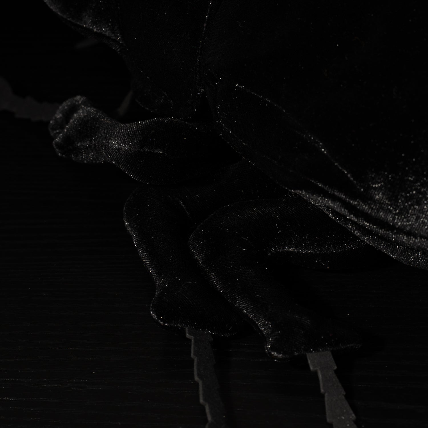 Close-up of the Mars rhino beetle plush back and legs, crafted with soft and realistic features