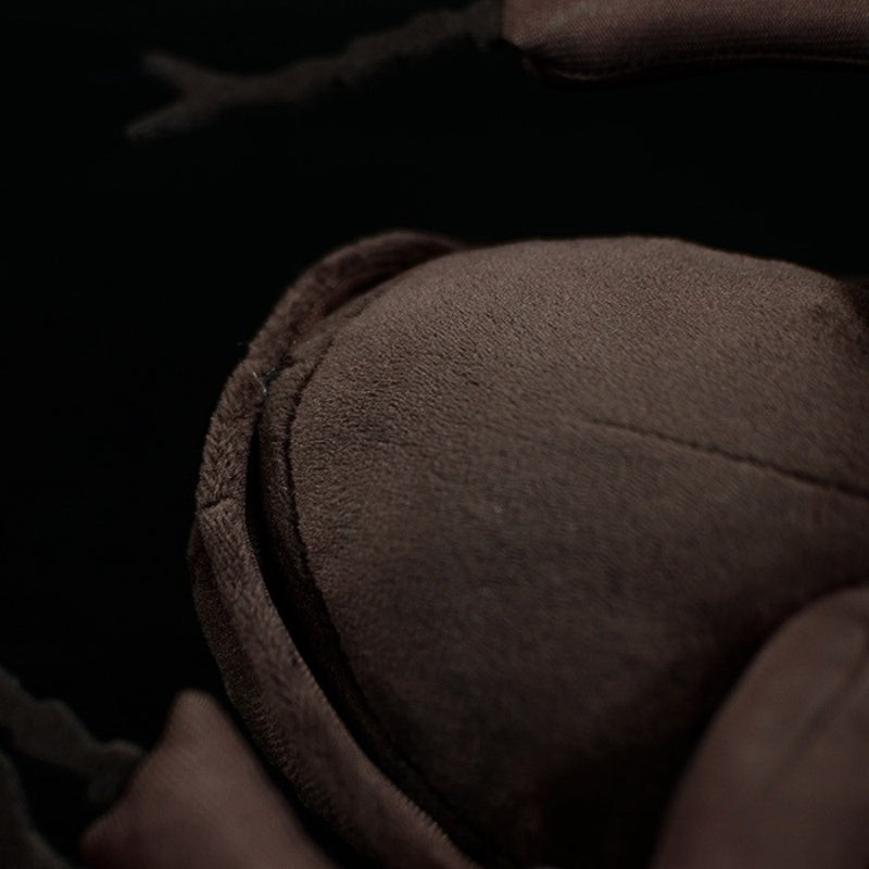 Detailed view of the stag beetle plush body, showcasing its soft and high-quality material by SoftDaysLab