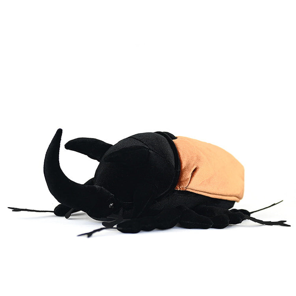 Realistic Five-Horned Rhino Beetle Plush – Soft, Lifelike, and Perfect for Insect Collectors