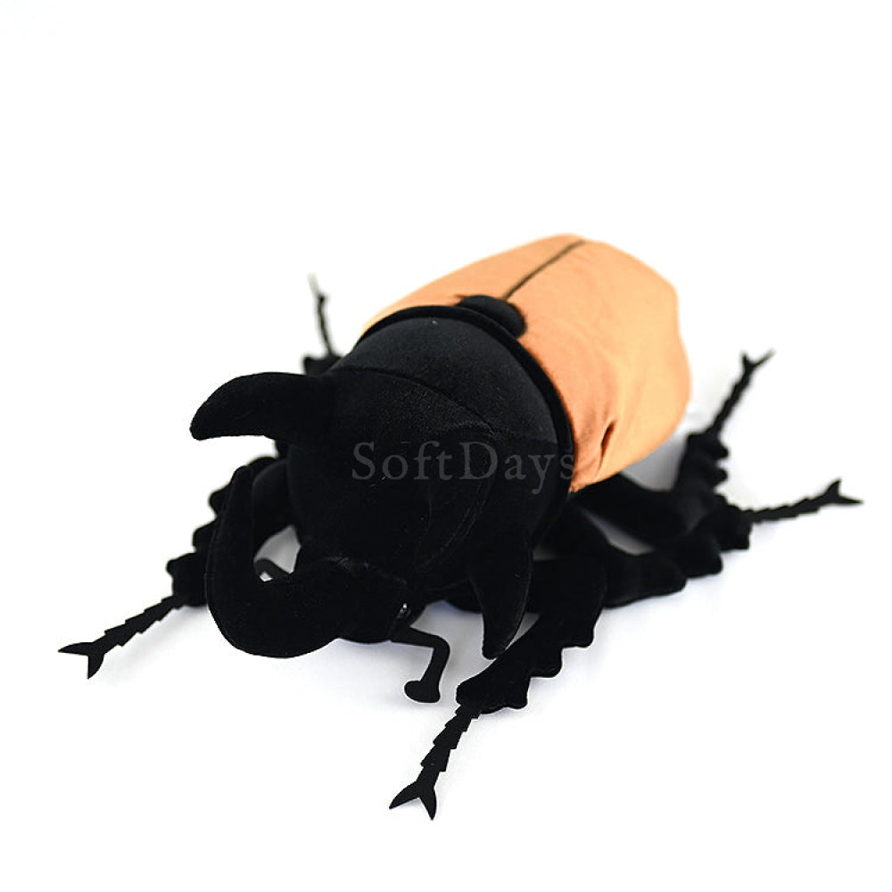 Realistic Five-Horned Rhino Beetle Plush – Soft, Lifelike, and Perfect for Insect Collectors