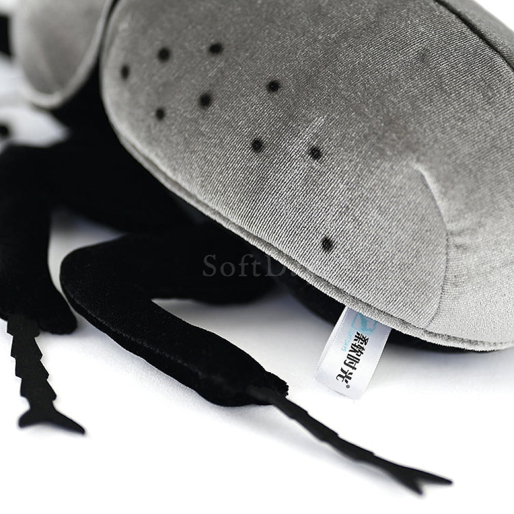 Realistic Western Hercules Beetle Plush  Toy – Soft, Detailed, and Perfect for Bug Enthusiasts