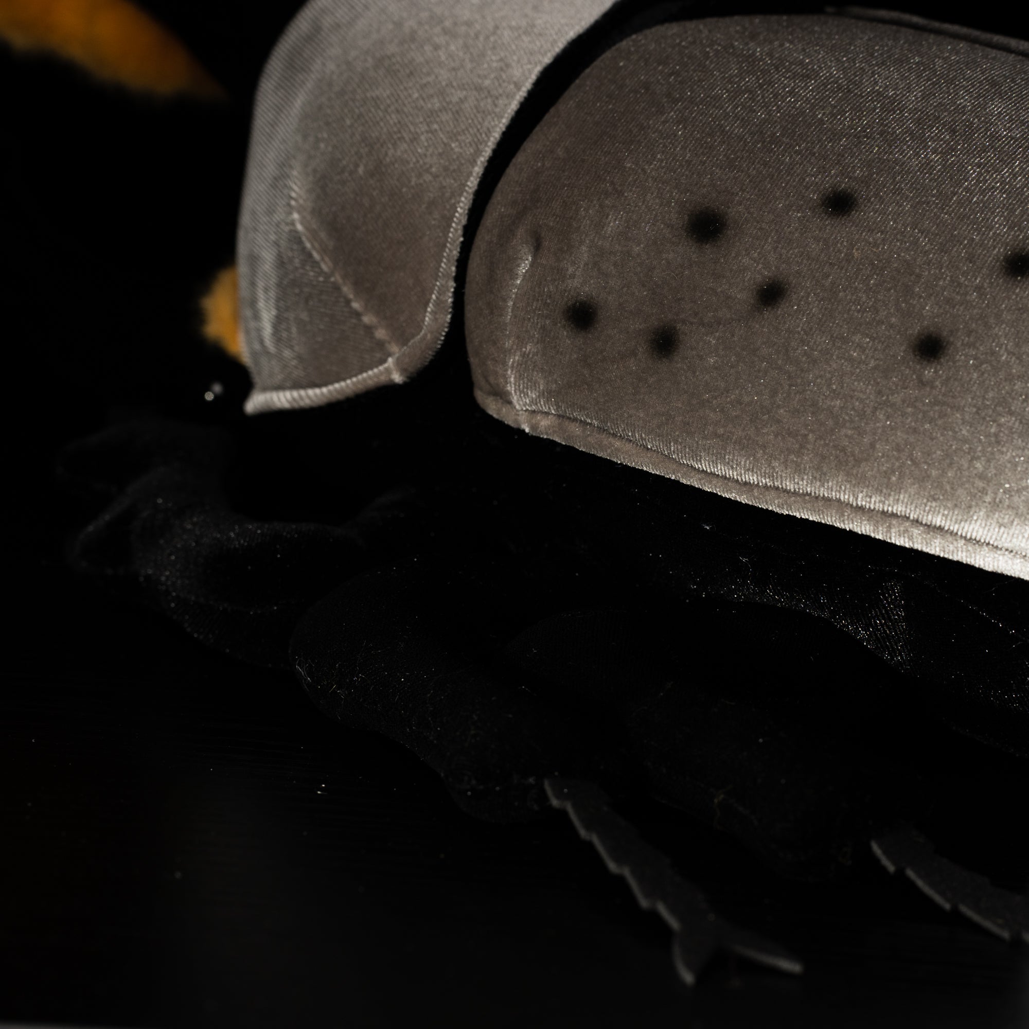 Close-up of realistic Western Hercules beetle plush’s spotted elytra and detailed legs by SoftDaysLab