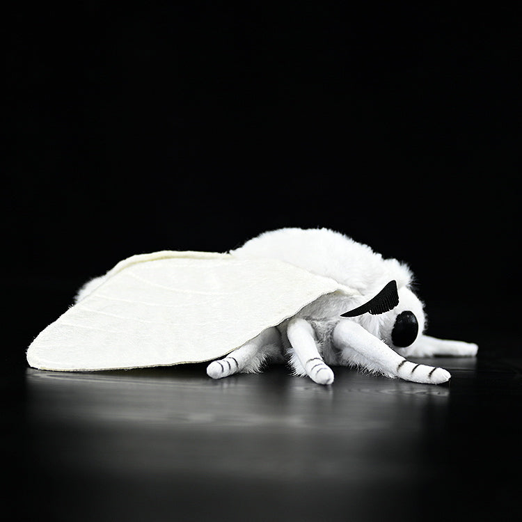 Realistic Fall Webworm Moth Plush Toy – Soft, Detailed, and Perfect for Nature Enthusiasts