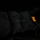 Close-up of Prosopocoilus confucius beetle plush body, highlighting realistic texture and design