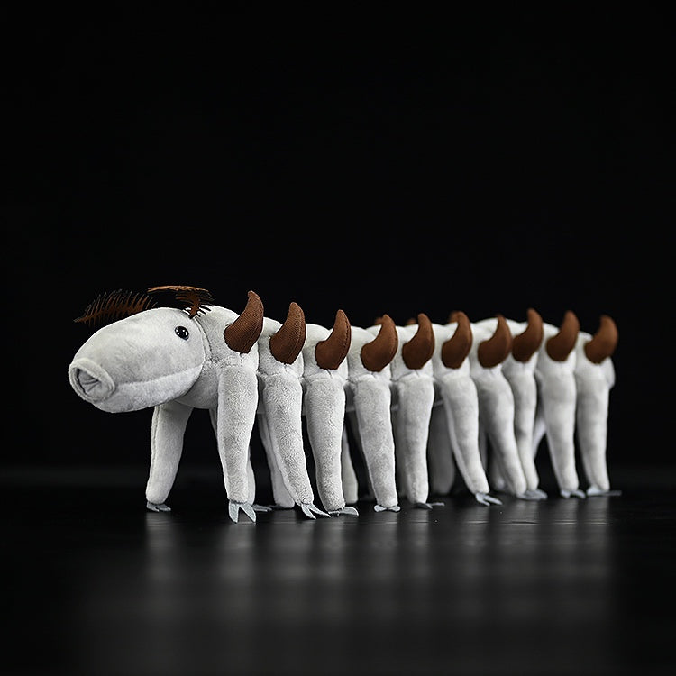 Onychodictyon Soft Stuffed Plush Toy – Lifelike Prehistoric Armored Worm Companion