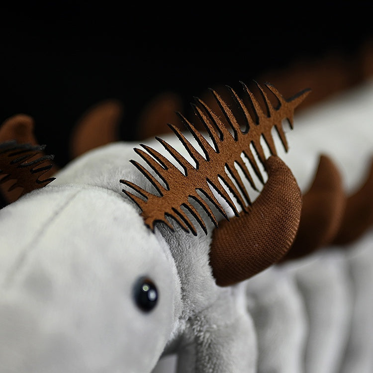 Onychodictyon Soft Stuffed Plush Toy – Lifelike Prehistoric Armored Worm Companion