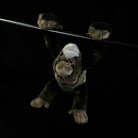Hanging Silverback Gorilla plush toy with lifelike features and ultra-soft material for cuddly fun
