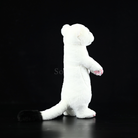 Realistic Standing Ermine Plush – Soft and Adorable White Stoat Toy