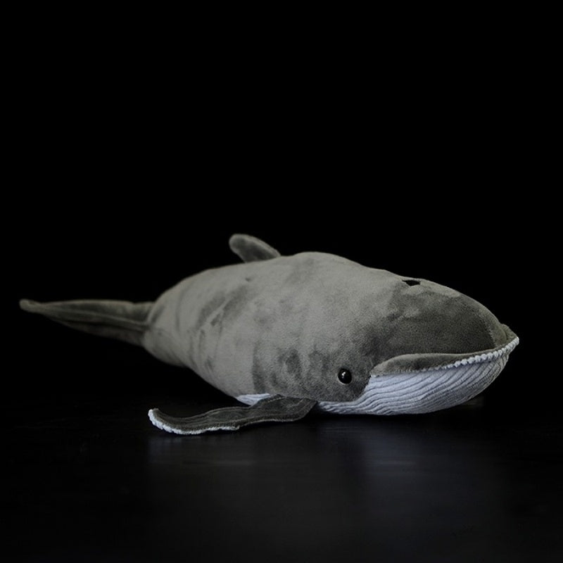 Realistic baleen whale plush toy with soft texture and lifelike design by SoftDaysLab