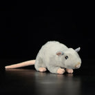 Realistic grey mouse plush toy with lifelike details and soft fur, perfect for animal lovers and collectors