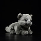 Lifelike lying British Blue Shorthair Cat plush toy with soft fur, perfect for gifts by SoftDaysLab