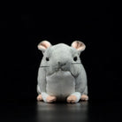 Front view of SoftDaysLab's chinchilla stuffed animal, showcasing its adorable face and design