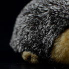  Detailed close-up of the spiny texture of a realistic hedgehog stuffed animal