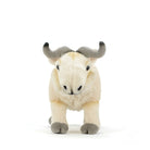 Front view of a Takin plush toy with distinctive horns and a charming design, crafted by SoftDaysLab