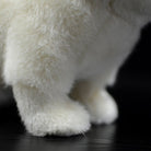 Close-up of the soft, furry paws of the Exotic Shorthair plush cat, made with high-quality materials by SoftDaysLab