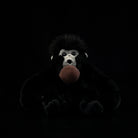 Frontal view of Siamang Gibbon plush by SoftDaysLab, highlighting lifelike features and cuddly design