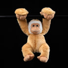 Front view of big hand gibbon plush by SoftDaysLab, perfect realistic gibbon toy for kids and adults