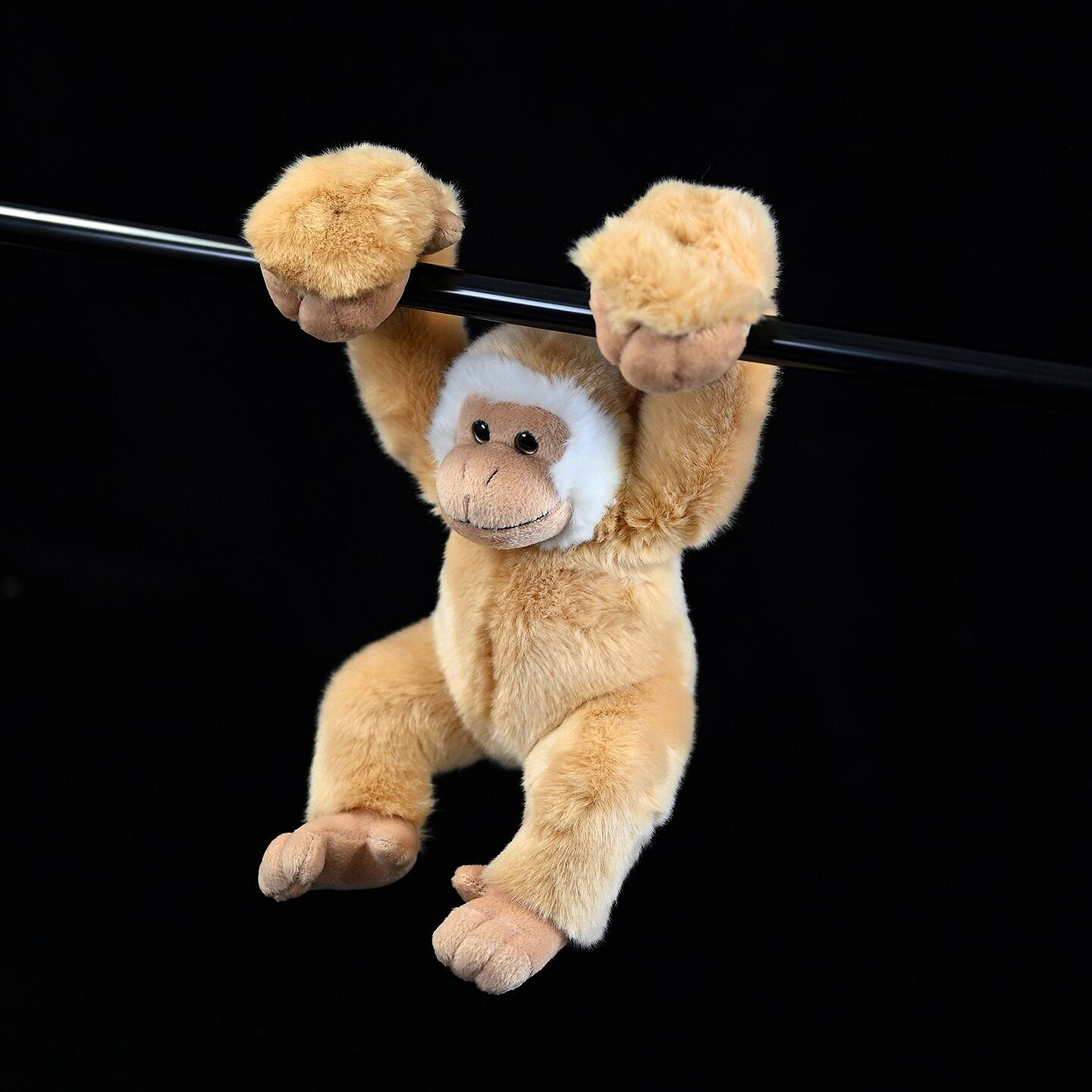 Hanging big hand gibbon plush toy by SoftDaysLab, realistic gibbon stuffed animal for jungle lovers