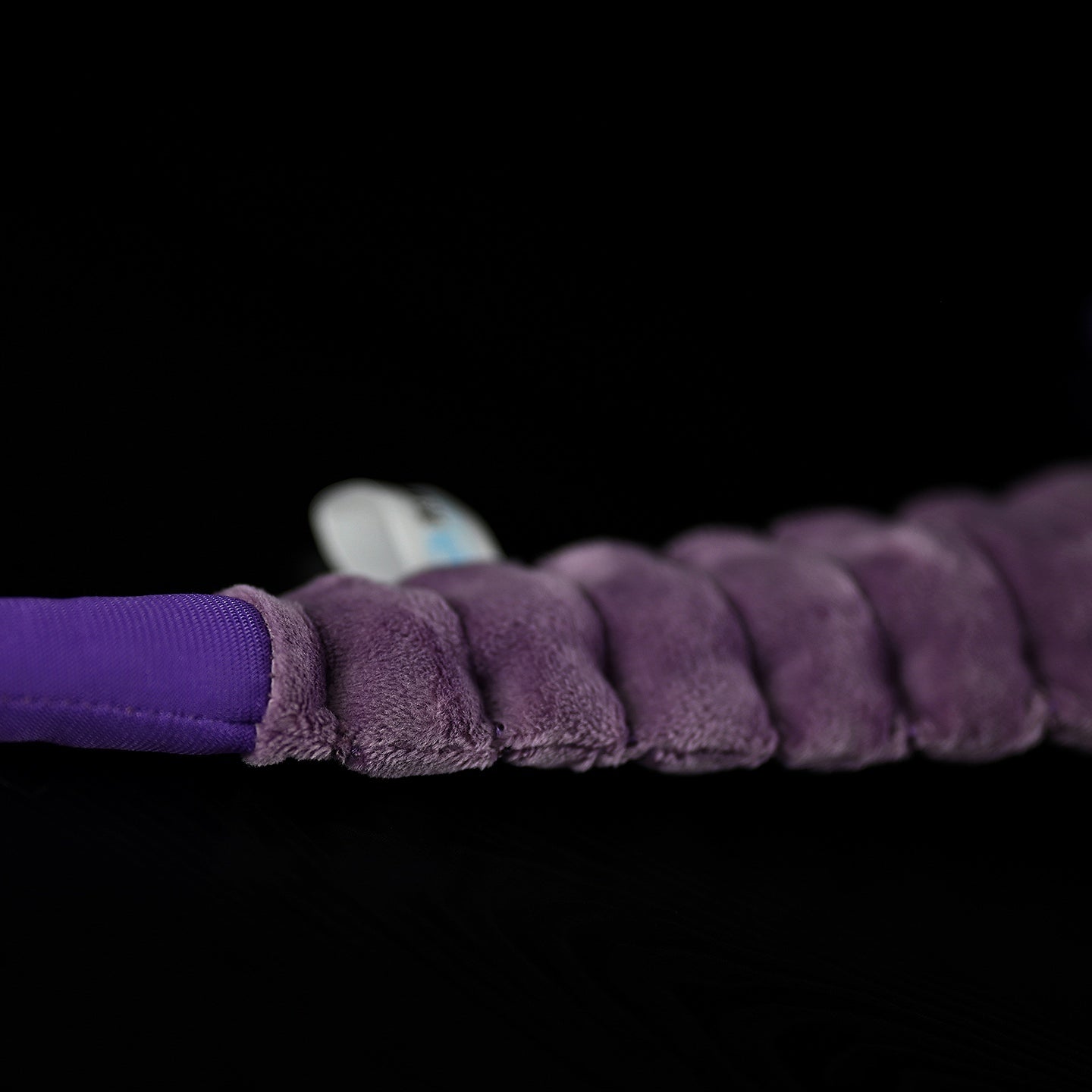 Segmented tail close-up of SoftDaysLab Carcinosoma eurypterid plush, mimicking the anatomy of sea scorpions