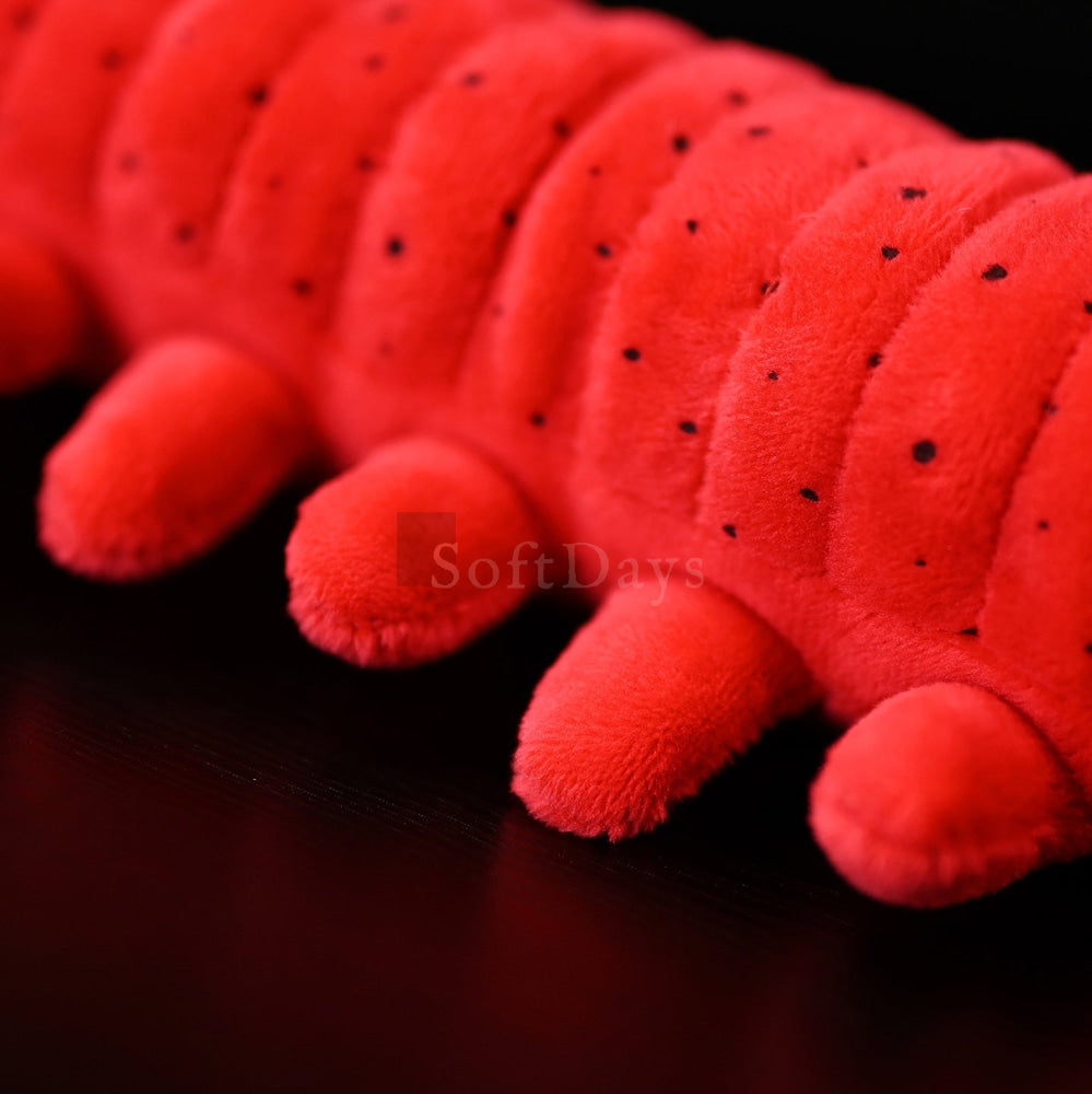 Lifelike Velvet Worm Plush Toy – Soft and Unique Invertebrate Stuffed Animal