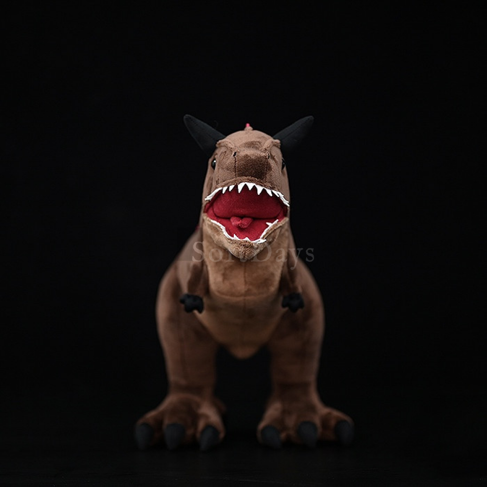 Carnotaurus Dinosaur Plush Toy – Realistic Soft Stuffed Prehistoric Animal
