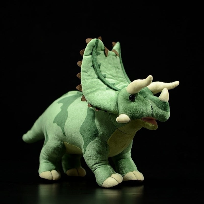 A complete view of Pentaceratops dinosaur plush toy by SoftDaysLab, perfect for Jurassic enthusiasts