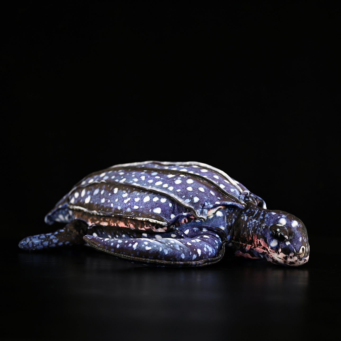 Realistic leatherback sea turtle plush by SoftDaysLab, showcasing lifelike details and vibrant colors