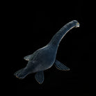 Top angle of the SoftDaysLab® long-necked plesiosaur plush, showcasing its detailed back and realistic flipper design