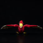 Front view of vivid Archaeopteryx plush by SoftDaysLab®, a realistic prehistoric bird-dinosaur toy